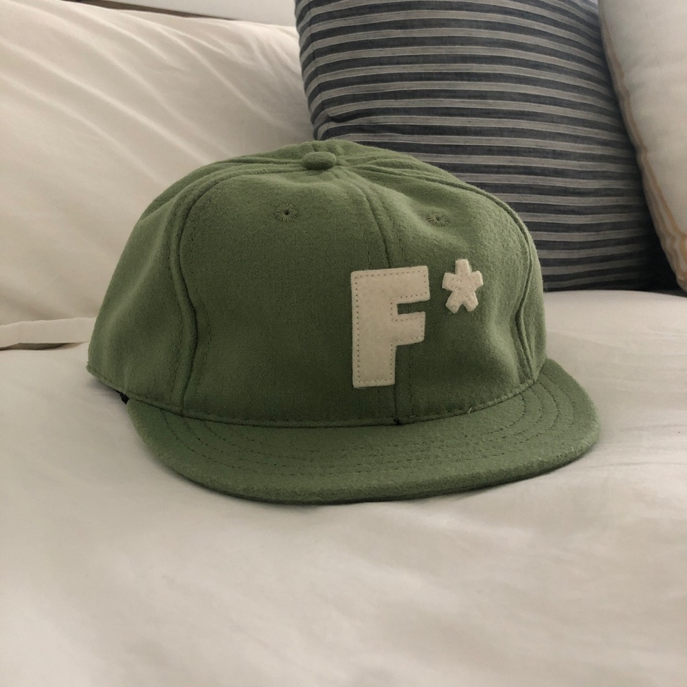 Golf le Fleur Ebbets Field FlannelsF* Logo Mint Lime Green Size 7 3/4 Fitted Hat